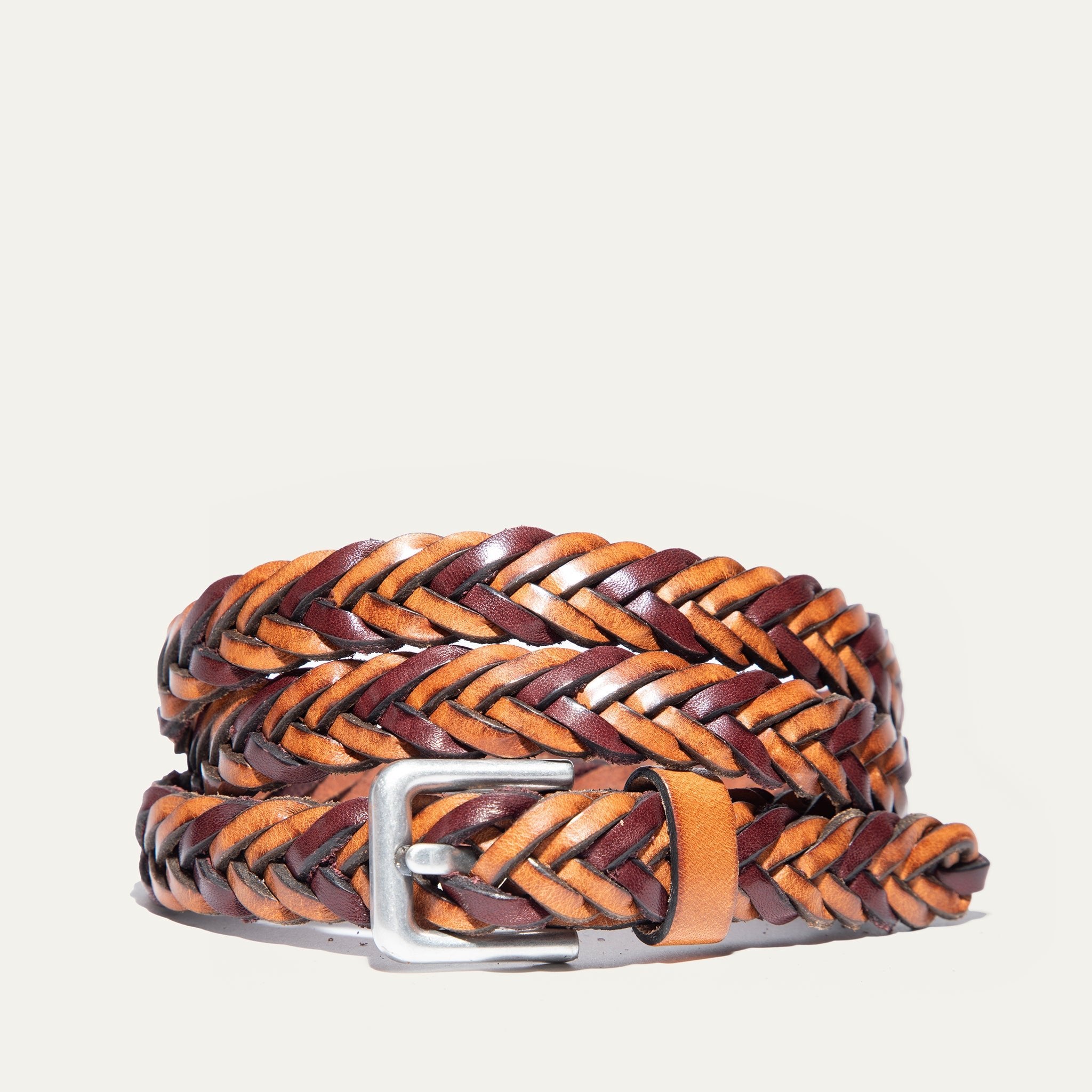 Two - Tone Five Strand Braided Belt - Will Leather Goods